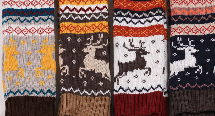 Christmas Knit Leg Warmers Knee Warm Boots Long Crochet Cover Thigh Legwarmers